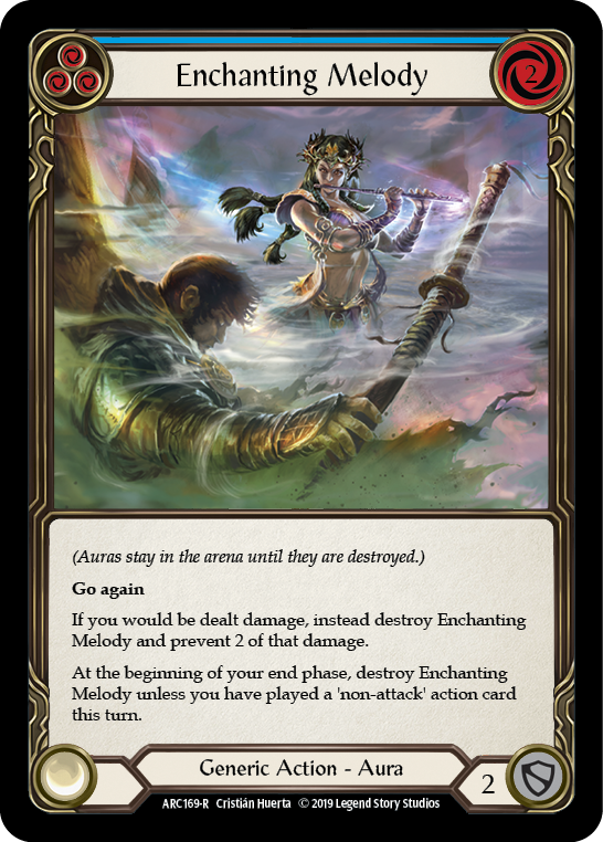 Enchanting Melody (Blue) [ARC169-R] (Arcane Rising)  1st Edition Rainbow Foil | Arkham Games and Comics
