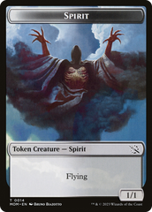 Monk // Spirit (14) Double-Sided Token [March of the Machine Tokens] | Arkham Games and Comics