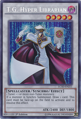 T.G. Hyper Librarian [LC5D-EN211] Secret Rare | Arkham Games and Comics