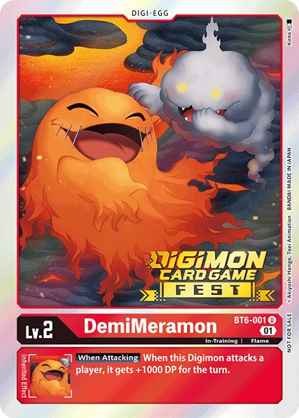 DemiMeramon [BT6-001] (Digimon Card Game Fest 2022) [Double Diamond Promos] | Arkham Games and Comics