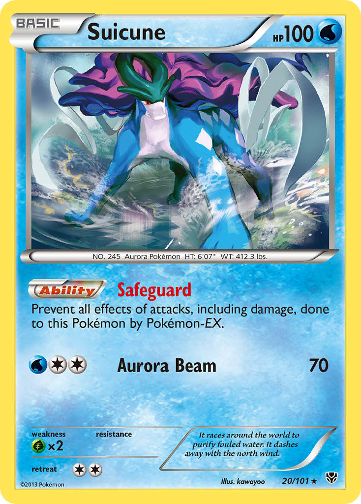 Suicune (20/101) [Black & White: Plasma Blast] | Arkham Games and Comics