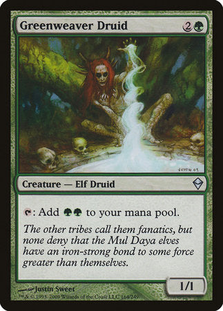 Greenweaver Druid [Zendikar] | Arkham Games and Comics