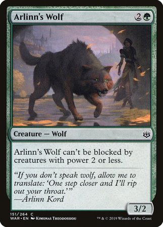 Arlinn's Wolf [War of the Spark] | Arkham Games and Comics