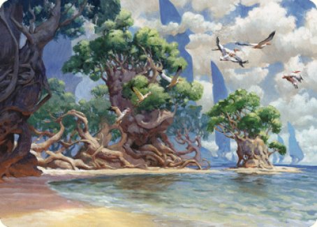 Yavimaya Coast Art Card [Dominaria United Art Series] | Arkham Games and Comics