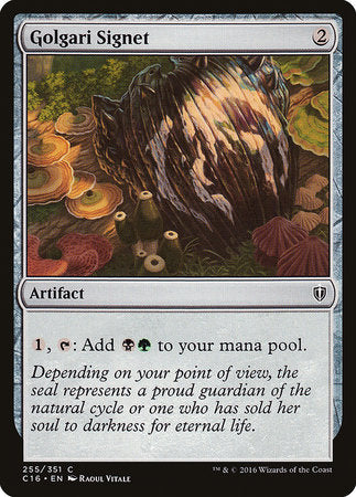 Golgari Signet [Commander 2016] | Arkham Games and Comics