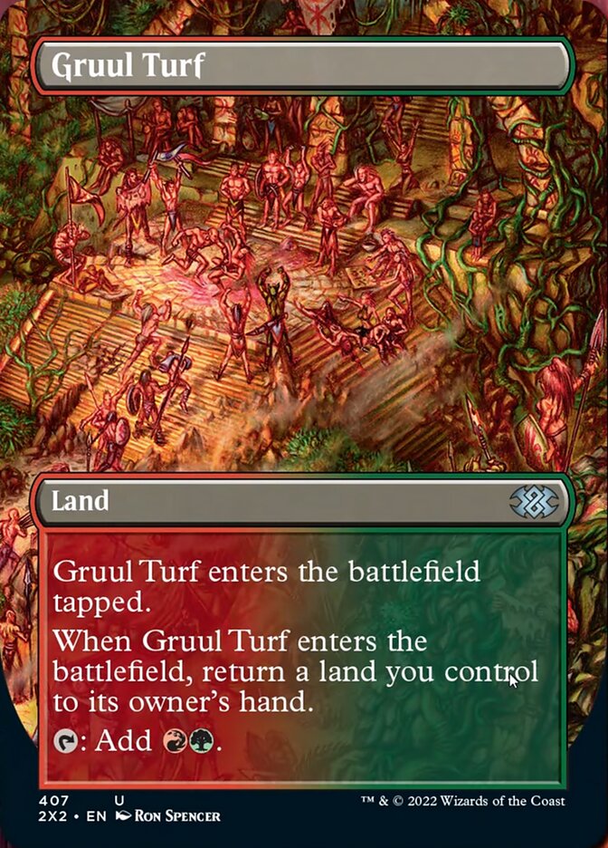 Gruul Turf (Borderless Alternate Art) [Double Masters 2022] | Arkham Games and Comics