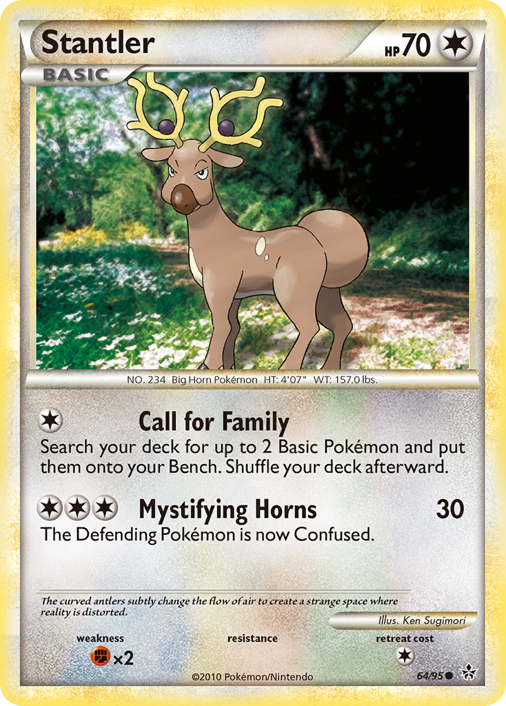 Stantler (64/95) [HeartGold & SoulSilver: Unleashed] | Arkham Games and Comics