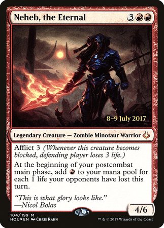 Neheb, the Eternal [Hour of Devastation Promos] | Arkham Games and Comics