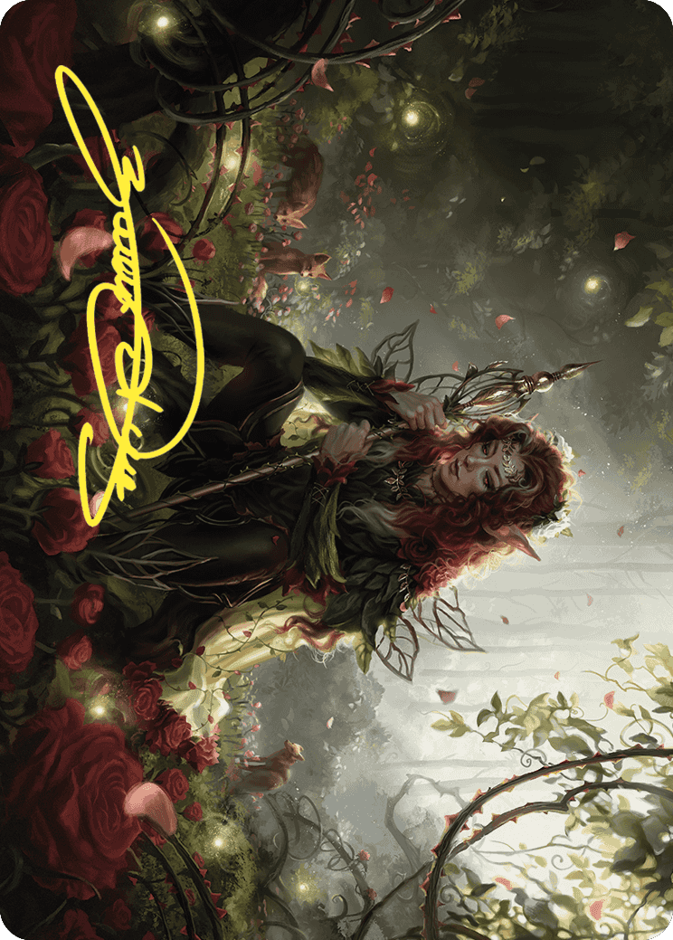 Yenna, Redtooth Regent Art Card (Gold-Stamped Signature) [Wilds of Eldraine Art Series] | Arkham Games and Comics