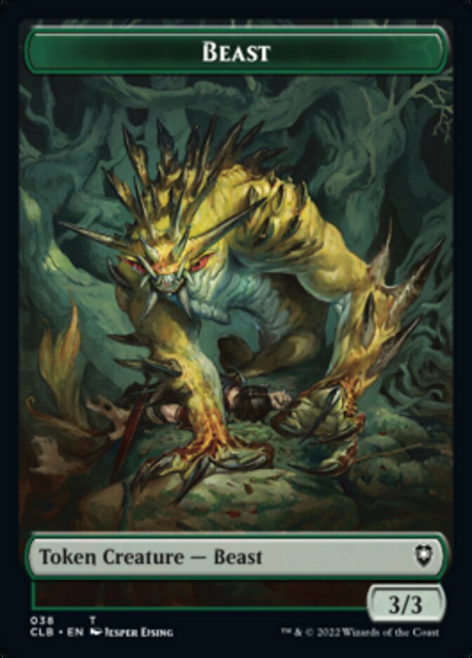 Satyr // Beast Double-sided Token [Commander Legends: Battle for Baldur's Gate Tokens] | Arkham Games and Comics