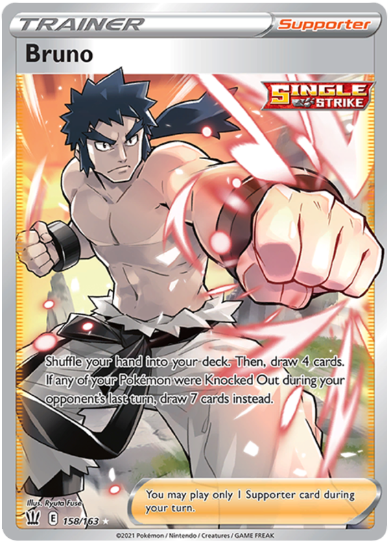 Bruno (158/163) [Sword & Shield: Battle Styles] | Arkham Games and Comics