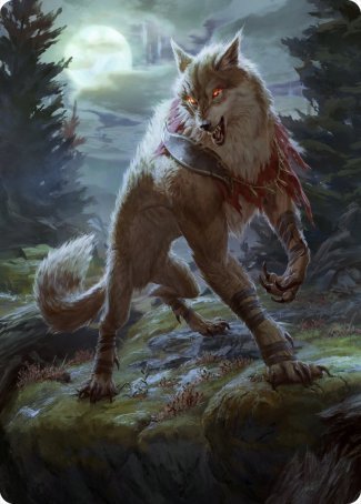 Arlinn, the Moon's Fury 1 Art Card [Innistrad: Midnight Hunt Art Series] | Arkham Games and Comics