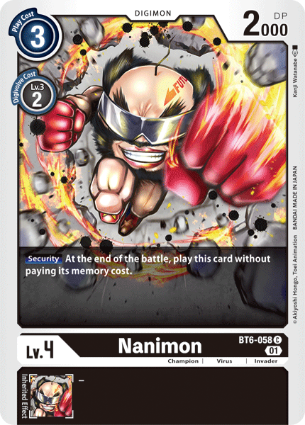 Nanimon [BT6-058] [Double Diamond] | Arkham Games and Comics