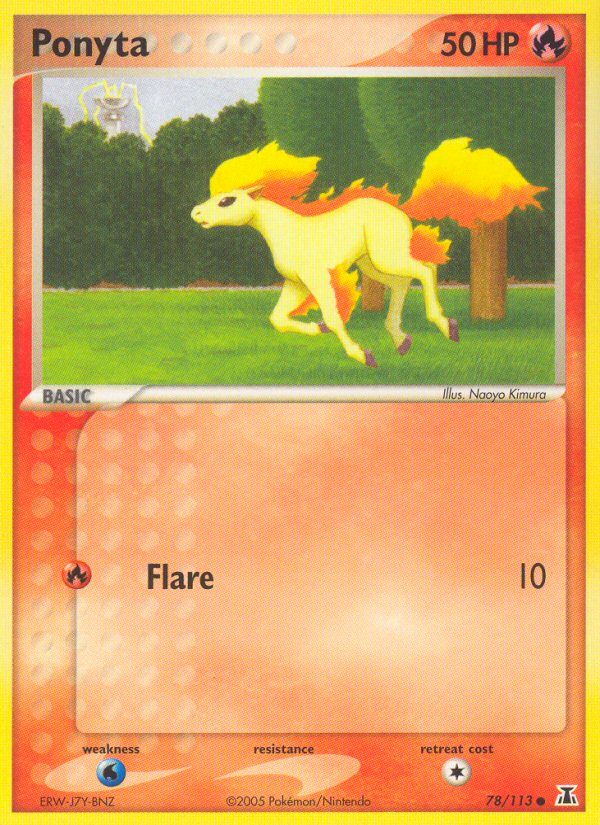 Ponyta (78/113) [EX: Delta Species] | Arkham Games and Comics