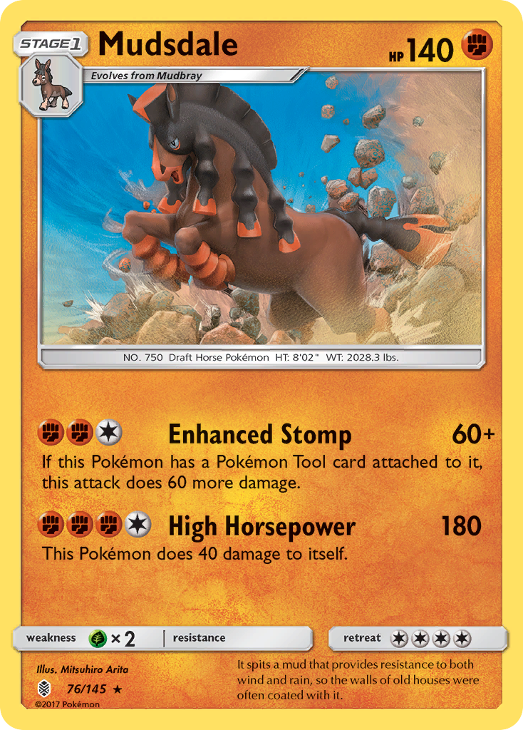 Mudsdale (76/145) [Sun & Moon: Guardians Rising] | Arkham Games and Comics