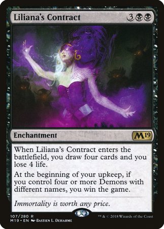 Liliana's Contract [Core Set 2019] | Arkham Games and Comics
