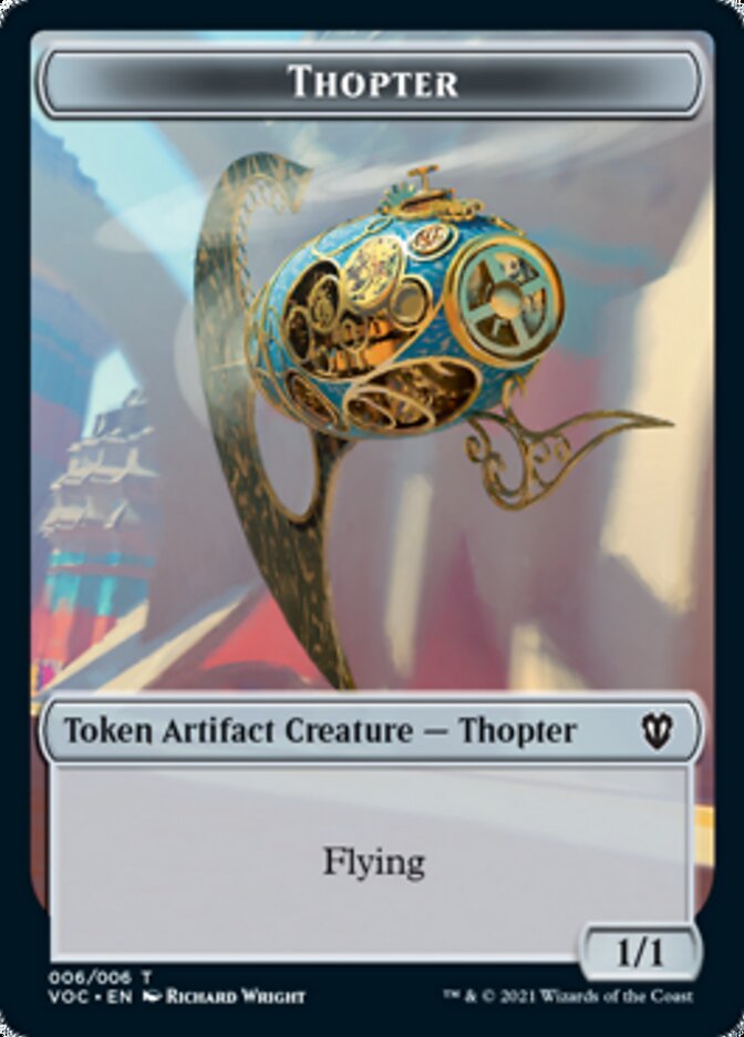 Spirit (003) // Thopter Double-sided Token [Innistrad: Crimson Vow Commander Tokens] | Arkham Games and Comics