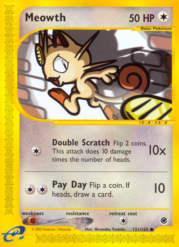 Meowth (121/165) [Expedition: Base Set] | Arkham Games and Comics