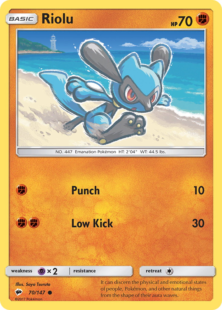 Riolu (70/147) [Sun & Moon: Burning Shadows] | Arkham Games and Comics