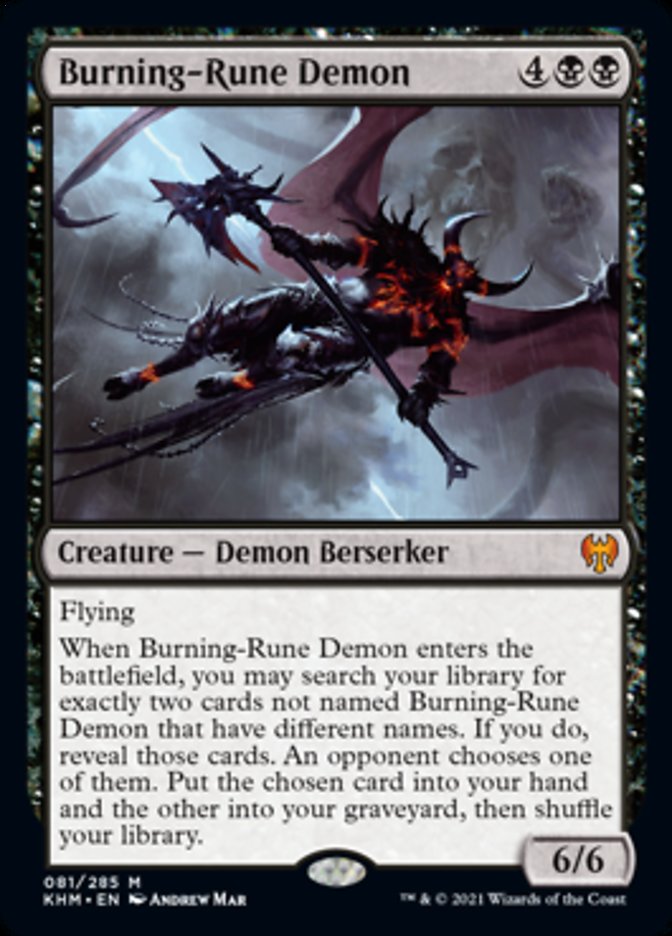 Burning-Rune Demon [Kaldheim] | Arkham Games and Comics