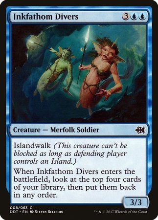 Inkfathom Divers [Duel Decks: Merfolk vs. Goblins] | Arkham Games and Comics