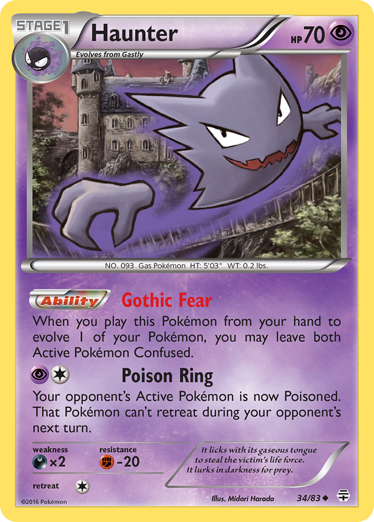 Haunter (34/83) [XY: Generations] | Arkham Games and Comics