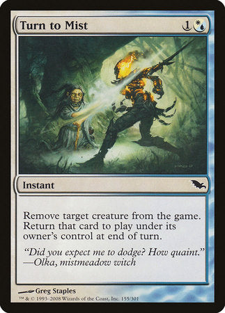 Turn to Mist [Shadowmoor] | Arkham Games and Comics
