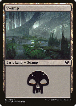 Swamp (334) [Commander 2015] | Arkham Games and Comics