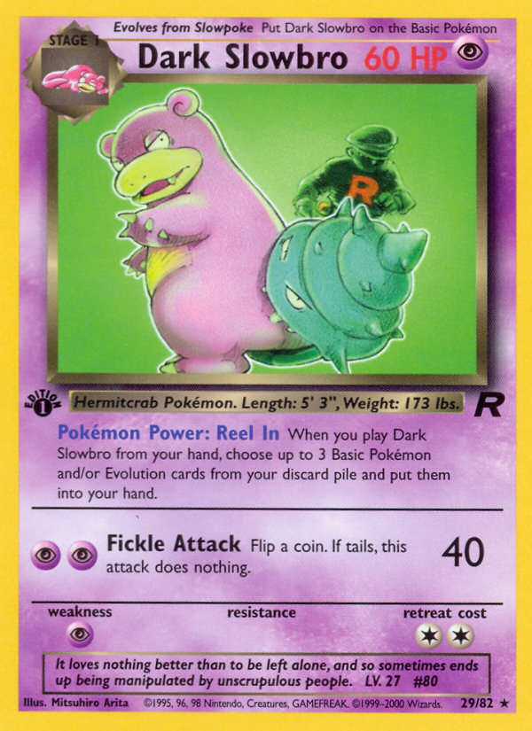 Dark Slowbro (29/82) [Team Rocket 1st Edition] | Arkham Games and Comics