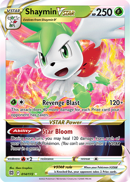 Shaymin VSTAR (014/172) [Sword & Shield: Brilliant Stars] | Arkham Games and Comics