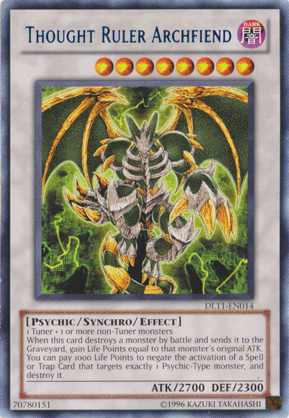 Thought Ruler Archfiend (Blue) [DL11-EN014] Rare | Arkham Games and Comics