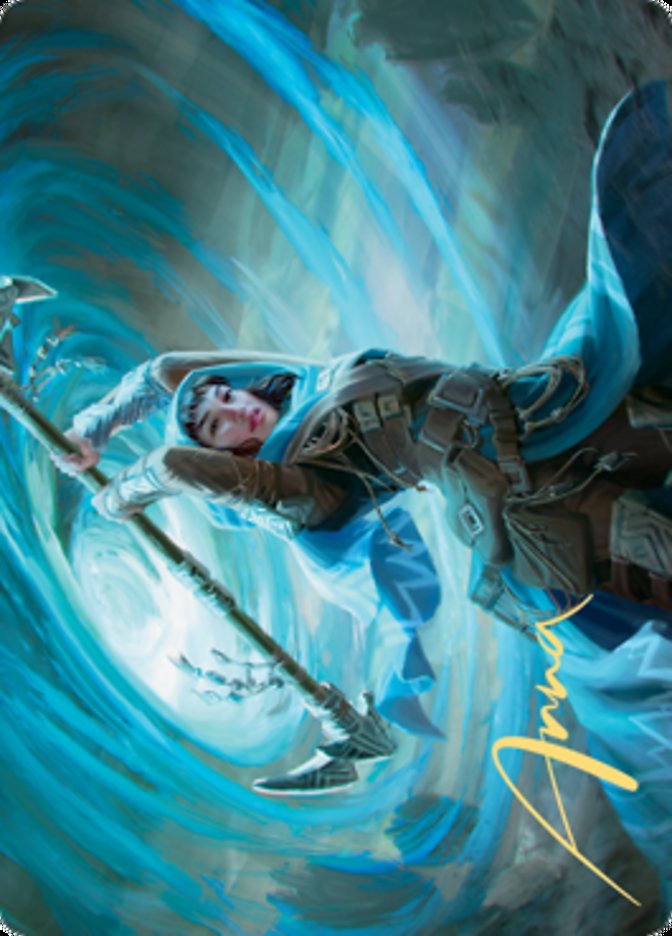 Sea Gate Stormcaller Art Card (Gold-Stamped Signature) [Zendikar Rising Art Series] | Arkham Games and Comics