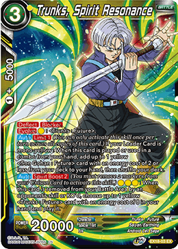 Trunks, Spirit Resonance (EX18-03) [Namekian Boost] | Arkham Games and Comics