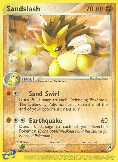 Sandslash (21/100) [EX: Sandstorm] | Arkham Games and Comics