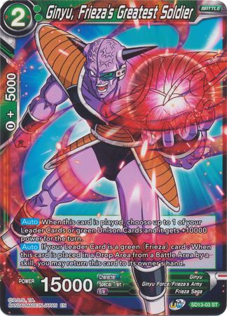 Ginyu, Frieza's Greatest Soldier (Starter Deck - Clan Collusion) [SD13-03] | Arkham Games and Comics