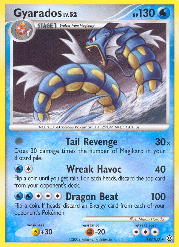 Gyarados (19/100) (Theme Deck Exclusive) [Diamond & Pearl: Stormfront] | Arkham Games and Comics