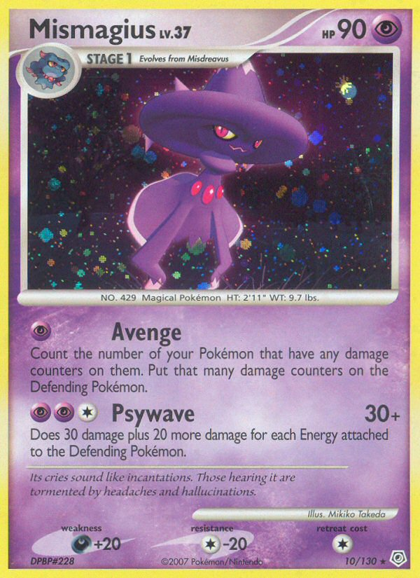 Mismagius (10/130) [Diamond & Pearl: Base Set] | Arkham Games and Comics