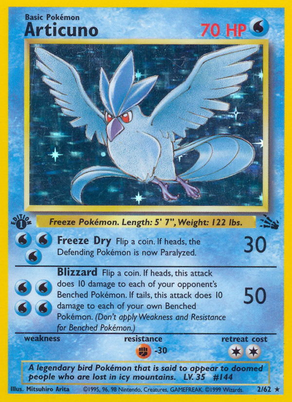 Articuno (2/62) [Fossil 1st Edition] | Arkham Games and Comics