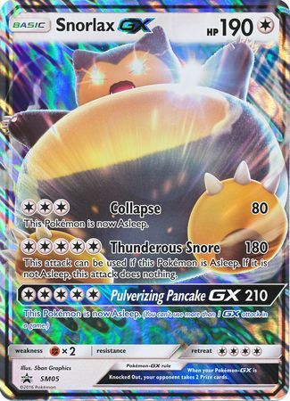 Snorlax GX (SM05) (Jumbo Card) [Sun & Moon: Black Star Promos] | Arkham Games and Comics