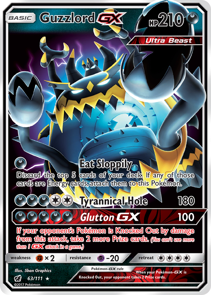 Guzzlord GX (63/111) [Sun & Moon: Crimson Invasion] | Arkham Games and Comics