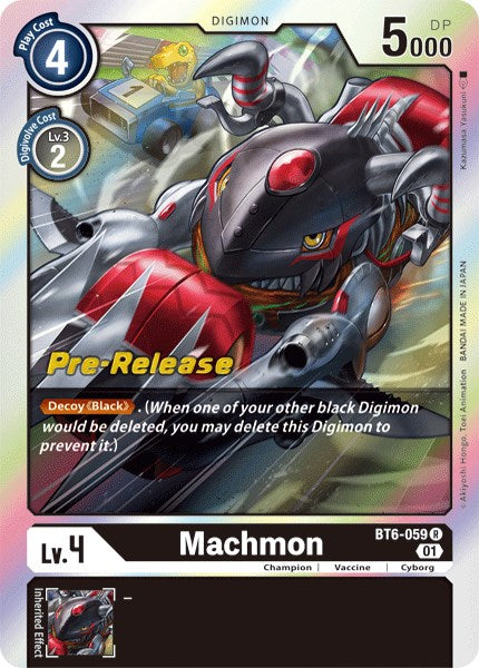 Machmon [BT6-059] [Double Diamond Pre-Release Cards] | Arkham Games and Comics