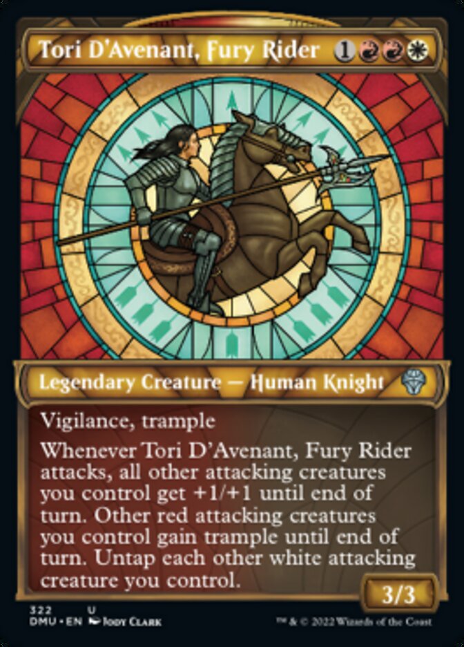 Tori D'Avenant, Fury Rider (Showcase) [Dominaria United] | Arkham Games and Comics