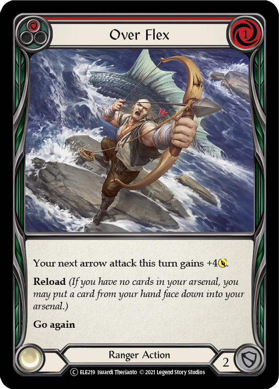 Over Flex (Red) [U-ELE219] (Tales of Aria Unlimited)  Unlimited Rainbow Foil | Arkham Games and Comics