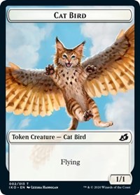 Cat Bird // Human Soldier (004) Double-sided Token [Ikoria: Lair of Behemoths Tokens] | Arkham Games and Comics