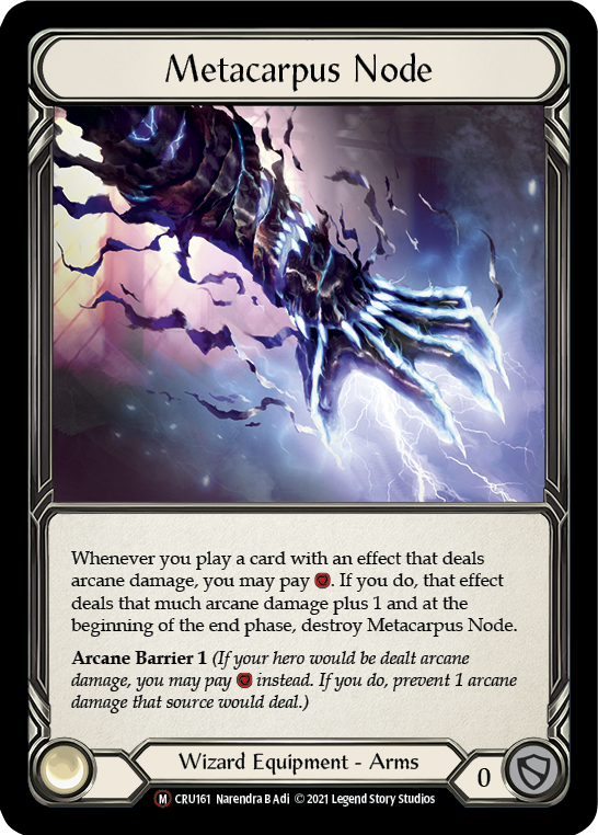 Metacarpus Node [U-CRU161] (Crucible of War Unlimited)  Unlimited Rainbow Foil | Arkham Games and Comics