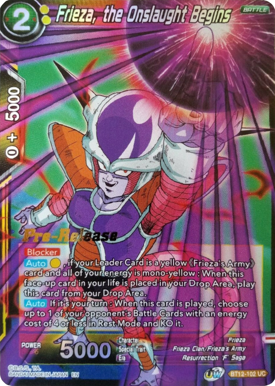 Frieza, the Onslaught Begins (BT12-102) [Vicious Rejuvenation Prerelease Promos] | Arkham Games and Comics