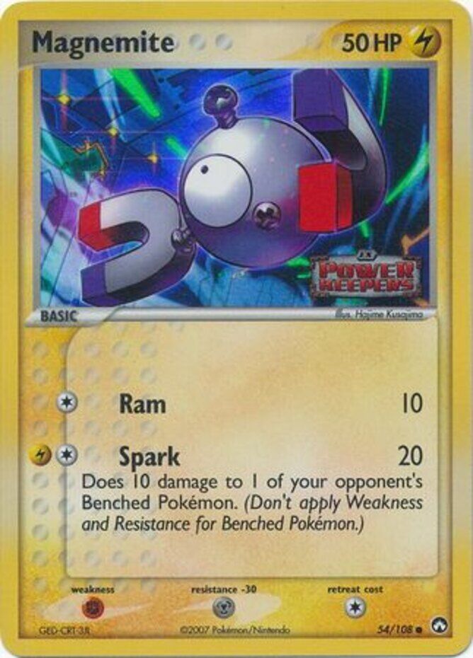 Magnemite (54/108) (Stamped) [EX: Power Keepers] | Arkham Games and Comics