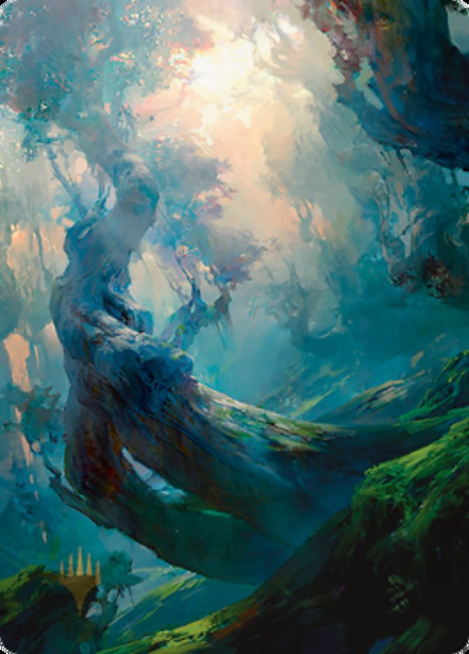 Forest 3 Art Card (Gold-Stamped Signature) [Zendikar Rising Art Series] | Arkham Games and Comics