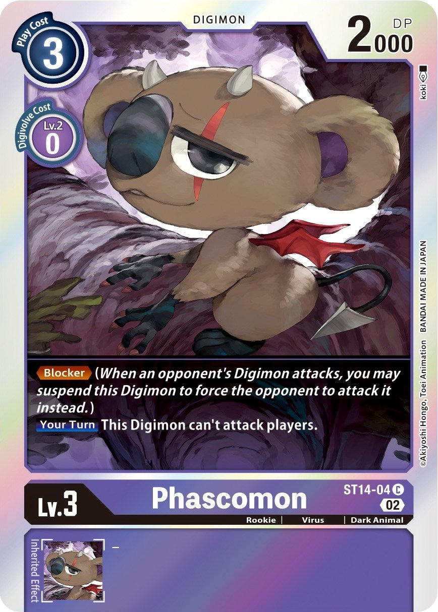 Phascomon [ST14-04] [Starter Deck: Beelzemon Advanced Deck Set] | Arkham Games and Comics