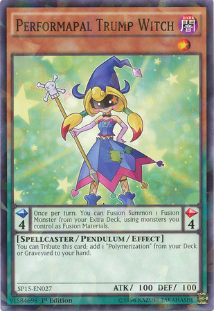 Performapal Trump Witch [SP15-EN027] Shatterfoil Rare | Arkham Games and Comics